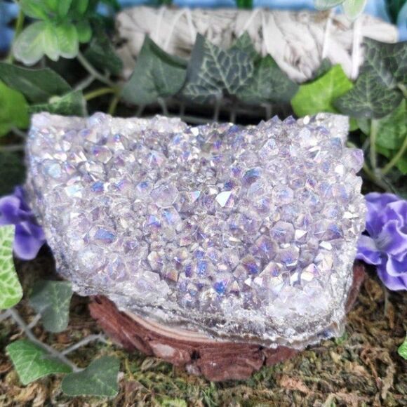 Amethyst Aura Crystal Cluster #3 - Picture 1 of 5